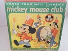 Rare 1955 Mickey Mouse Club  a Little Golden Record Chest With 8 - 78 Rpm