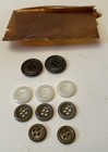Vintage Wwii Pull E-z Army Sewing Kit With Needles  Thread   Buttons