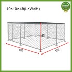 10x10ft Lage Metal Dog Kennel Dog  Fence Playpen Shade Cage Enclosure W  Cover