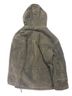Vtg J  Percy Marvin Richards Coat Brown Leather Hooded  Fur Coat  M l