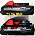 Genuine 18v Milwaukee 48-11-1837 3 0 Ah Batteries M18  2  48-11-1835 High Output
