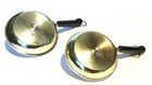Vintage Salt   Pepper Shakers Brillium Skillet  Pan Cooking Set