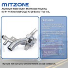 Aluminum Coolant Water Outlet W  Inlet Hose For Chevrolet Cruze Sonic Trax 1 4l