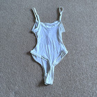 Kim Kardashian Skims Bone Summer Mesh Strappy Bodysuit  Size Medium Nwt