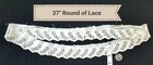 Antique Sewing Remnant Trim Embroidered Fragment Edging Sewing 37  Round B35