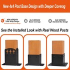 Viodex 6 Pack Decorative 4x4 Post Base Decorative Post Anchor Bracket For Wood