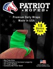 Patriot Ropes Neon Green Virgin Rubber Premium Saddle Horn Dally Wraps  15 Pack
