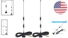 2 Pack Dual Band Vhf uhf Antennas 8dbi For Ham Radio - Magnetic Base Sma