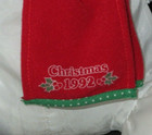 Vintage 1992 Fisher Price Puffalump Christmas Bear Scarf Stuffed Animal Toy 8128