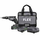 Flex Fx1611-2aa 24v Cordless Drywall Screw Gun Kit   2 5 Ah  160w Fast Charger