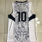 2008 Beijing Bryant  10 Basketball Jersey White Blue Stitched Custom S-6xl