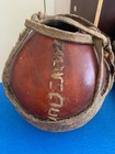 Vintage Africa Tribal  Gourd Milk Or Water Vessel Leather Straps For Carrying