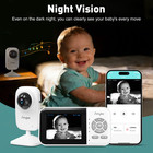 Wifi Baby Monitor With Camera Lcd Screen Night Vision 2-way Audio