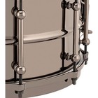 Ludwig Universal Black Brass Snare Drum W black Nickel Die-cast Hoops 14 X 6 5 