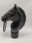 10-1 2  Tall Cast Iron Horse Head Hitching Post Topper 2-1 4  Threaded End