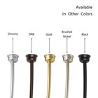 Utopia Alley Rustproof Wall Mounted Adjusts 45 To 72  Single Curved Shower Rod