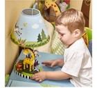 Safari Animals Kids Table Lamp Nursery Jungle Zoo Light Bedroom Giraffe