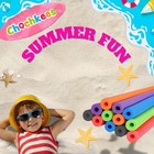 Floating Pool Noodles Foam Tube 2 Pack 52 Thick Hollow Red Blue Chochkees