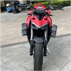 Motorcycle Winglets Wings Spoiler Fixed Faiirng Wing For Streetfighter V4 Red