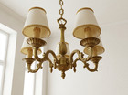 Ceiling Light  Chandelier  Napoleon 3  Victorian Baroque  Bronze  Vintage Unique