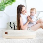 Deluxe Baby Changing Basket For Baby Dresser  Cotton Moses Baskets For Newbor   