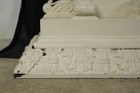 Antique 96 5 In  White Wood Doorway Pediment
