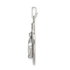 Silver White Epoxy   Crystal Miraculous Medal Pendant Qc9114