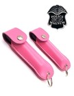 2 Police Magnum Pepper Spray  75oz Pink Keychain Holster Self Defense Protection