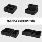 Woven Storage Baskets For Organizing  Small Black Baskets Cube Bin Container    