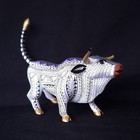 Oaxacan Wood Carving Bull Alebrije  Mexican Folk Art 
