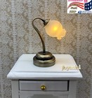 1 12 Dollhouse Miniature Table Lamp Led Light Lamp Battery Use Decoration Toy