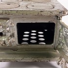 Rare Ark Cast Iron Salesman Sample Miniature Toy Wood Cook Stove Vintage Antique