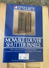 4 New Panels 20  Tall X 8  W Wood Interior Louver Plantation Window Shutters Vtg