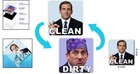 Michael Scott Prison Mike Double-sided Dishwasher Magnet - Clean dirty Indicator
