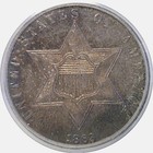 1863 Silver Three Cent  -  Pcgs Pr-66