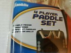 Franklin Sports 4 Player Paddle Set With 6 Balls And Table Tennis Organizer