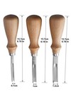 Xilewhzf Leather Edge Skiving Beveler Tool Set wide Mouth Leathercraft Edge    