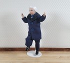 Dollhouse Grandpa Grandfather Porcelain Doll Sophisticated 1 12 Scale Miniature