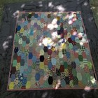 Vtg Handmade Scrap Quilt Hand Quilted Cottage Farmhouse Feedsack 85x76