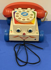 Fisher Price Vintage Chatter Telephone Rotary Dial Pull Along Toy Phone 2009