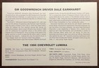  dale Earnhardt Sr    3 Gm Goodwrench Post Card Signed By 5 Members Of His Team
