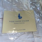 New Pottery Barn Kids Pink White Pique Hanging Diaper Stacker Storage Nursery