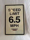 Vintage Disneyland Autopia Cars Speed Limit 6 5 Mph Wall Sign 13x9 Inches