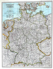     1991-9 September Germany National Geographic Travelers Map Poster History - A3