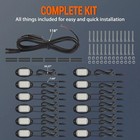 24 Pods Led Rock Lights For Trucks Underglow Wheel Well Light 6000k Pure White