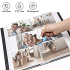 Vienrose Linen Photo Album 300 Pockets For 4x6 Photos 300 Pocket  Black 