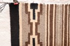 Antique Navajo Rug Native American Indian Weaving 18x18 Wide Ruins Striped Vtg
