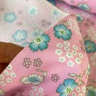Per Yard Vintage French Pink Brushed Cotton Fabric Material Clothing  Quilting 