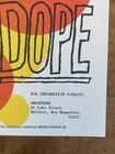 Vtg 60 s Sos Anti-drugs Marijuana Poster  campus Rat Sells Dope  1969  Disney