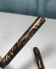 Vintage Conklin Fountain Pen Gold Yellow Marble Celluloid Bakelite Swirl